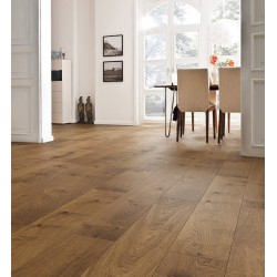 Parquet Chêne fumé universal brossé alpin 4V - Haro Plaza série 4000 - huilé naturalin+ 6